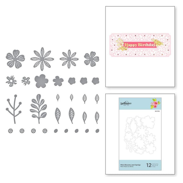 Mini Blooms and Sprigs Etched Dies from the Slimline Collection (S2-314) Combo Image