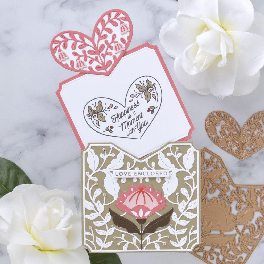 A Pocket Full of Love - Large Die of the Month (DOML-JAN22) Project with pull out card. 